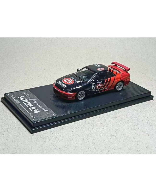 (預訂 Pre-order) MC MC640010C 1/64 MC SKYLINE R34 25GT TURBO (Diecast car model) STP 紅/黑