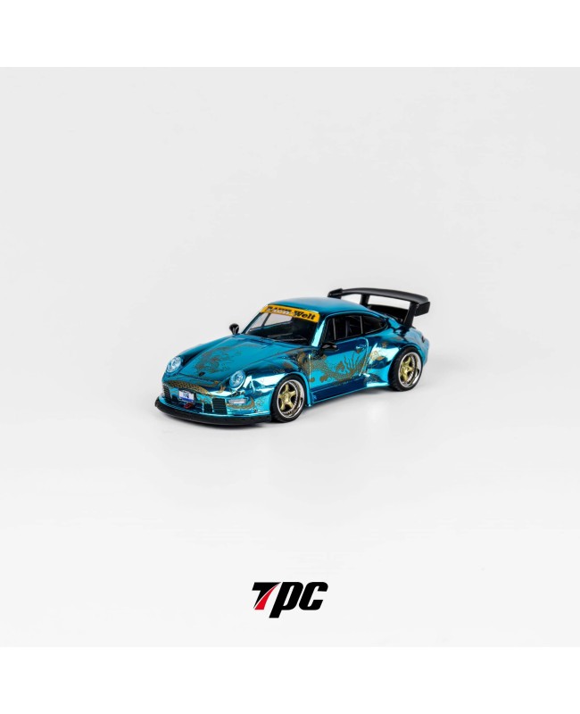 (預訂 Pre-order) TPC 1/64 RWB 993 Chrome blue (Diecast car model) 限量300台