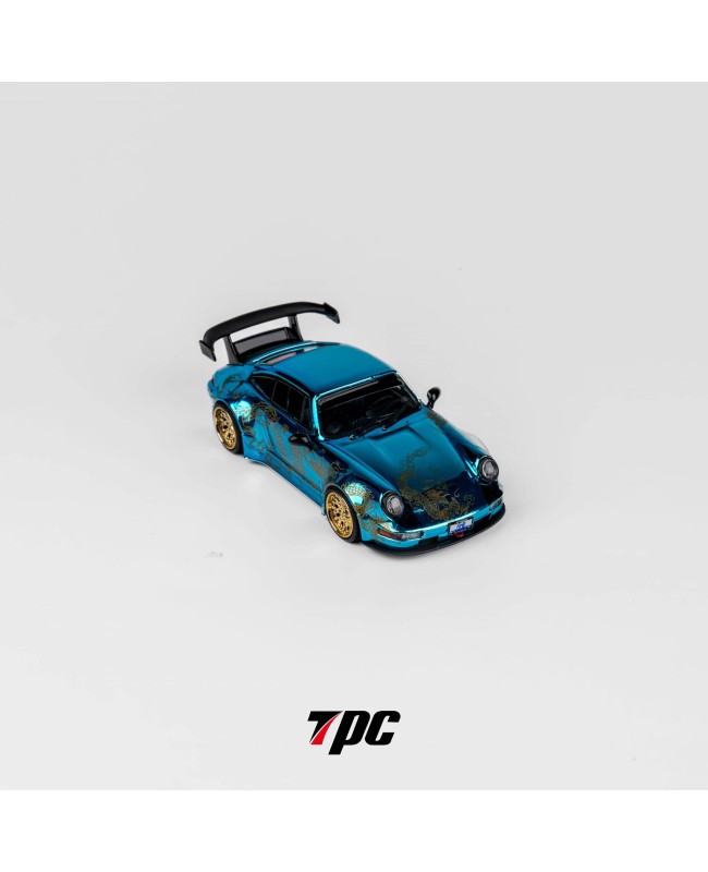 (預訂 Pre-order) TPC 1/64 RWB 964 Chrome blue (Diecast car model) 限量300台