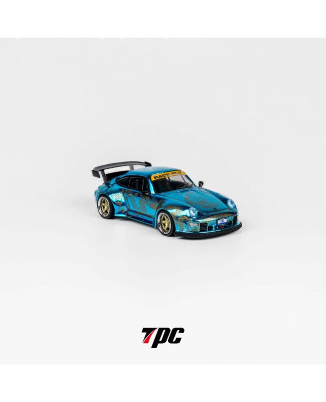 (預訂 Pre-order) TPC 1/64 RWB 993 Chrome blue (Diecast car model) 限量300台