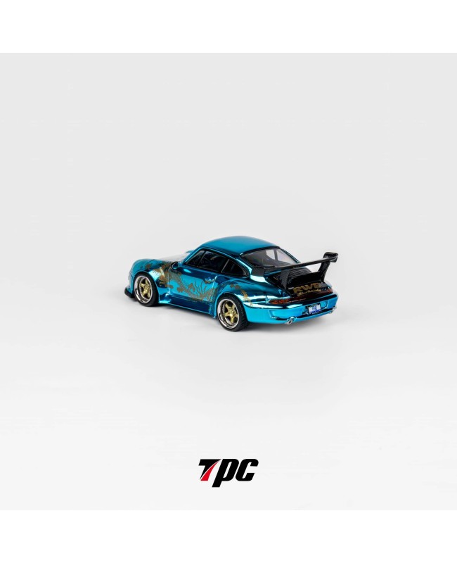 (預訂 Pre-order) TPC 1/64 RWB 993 Chrome blue (Diecast car model) 限量300台