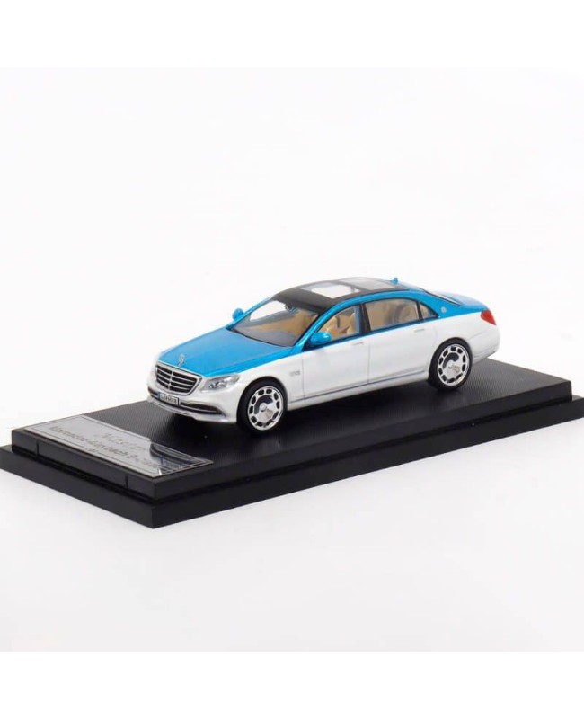 (預訂 Pre-order) Master 1/64 Maybach S650 (Diecast car model) 限量299台 White and blue