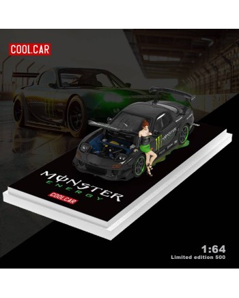 (預訂 Pre-order) Cool Car 1:64 MAZDA RX-7  開蓋版 (Diecast car model) 限量500台 Monster CC647007-1 人偶版