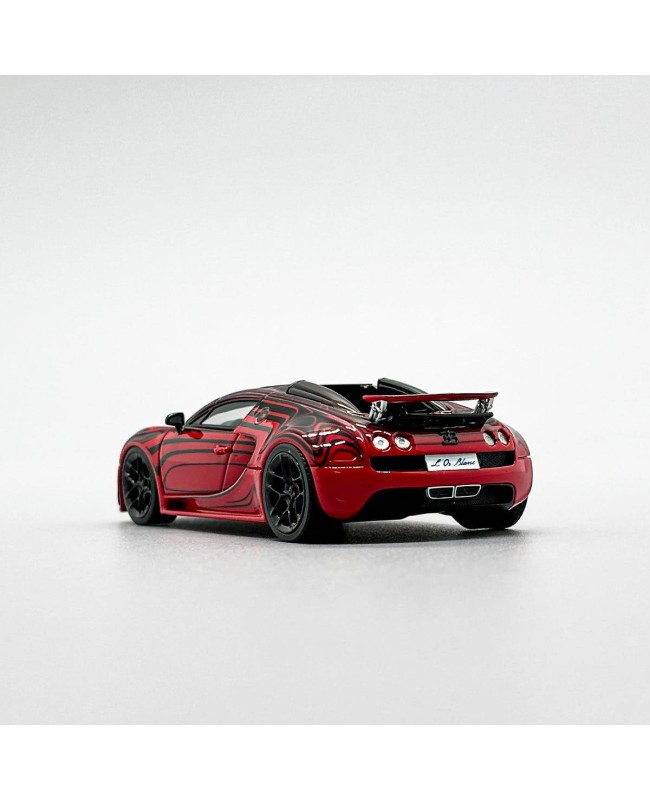 (預訂 Pre-order) LJM 1:64 Bugatti Veyron red black Ceramic Dragon (Resin car model) 限量299台