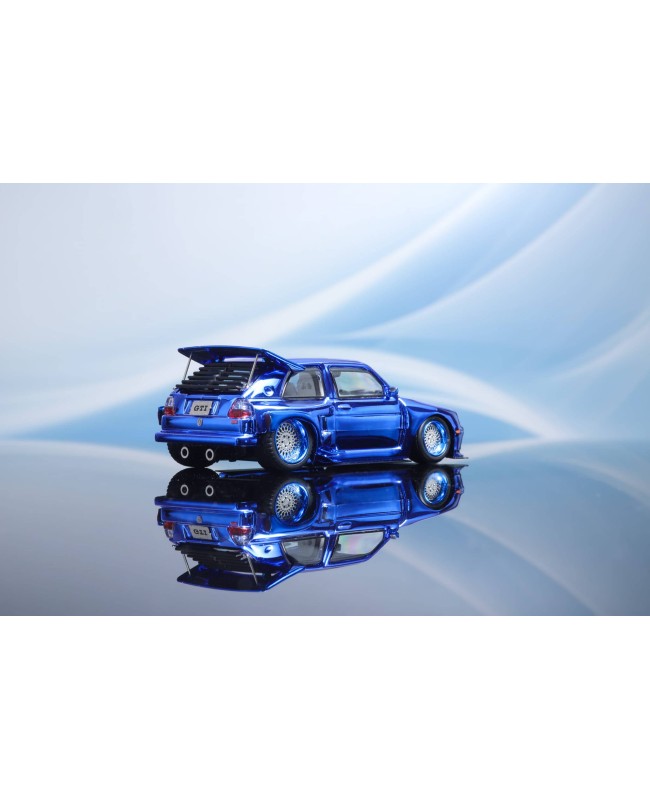 (預訂 Pre-order) Liberty64 1:64 Golf Mk2 The 2nd generation KS Concept (Diecast car model) Chrome blue