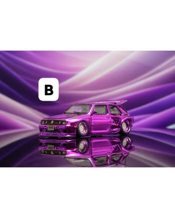 (預訂 Pre-order) Liberty64 1:64 Golf Mk2 The 2nd generation KS Concept (Diecast car model) Chrome purple