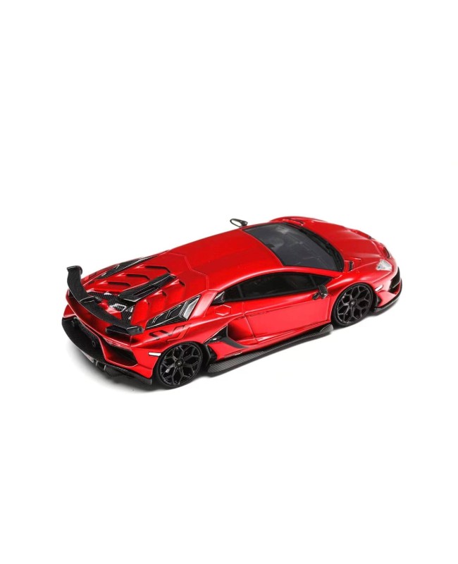 (預訂 Pre-order) U2 1/64  Novitec Aventador SVJ LP770 Lamborghini (Resin car model) 限量199台 Metal Red