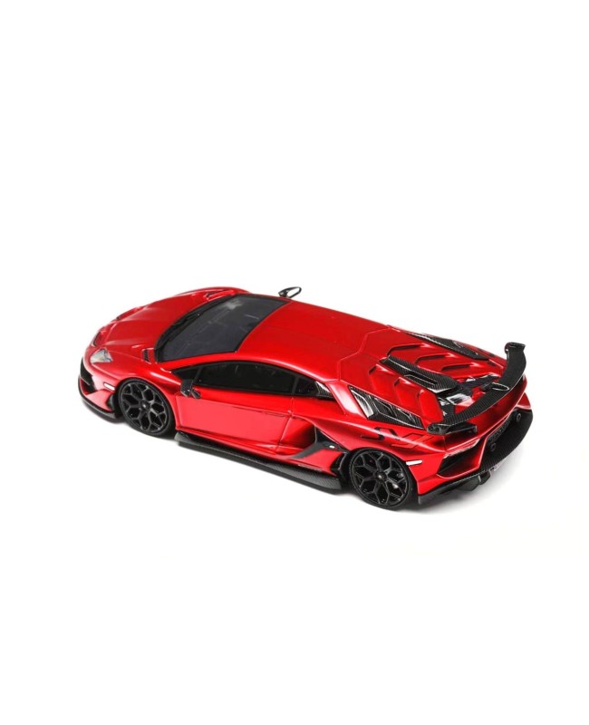 (預訂 Pre-order) U2 1/64  Novitec Aventador SVJ LP770 Lamborghini (Resin car model) 限量199台 Metal Red