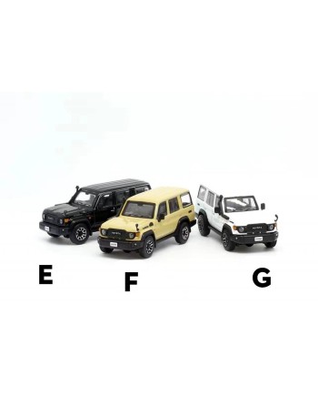 (預訂 Pre-order) MODEL 1 1/64 Toyota LC70 SUV (Diecast car model) C33173 - Toyota Land Cruiser 70 Attitude Black Mica RHD