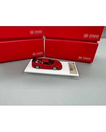 (預訂 Pre-order) DMH 1/64 F40GTE (Resin car model) DM64A022 標準紅､ 橡膠啞黑十啞光碳纖維十橡膠啞紅十橡膠翻毛啞鐵灰內飾，五幅銀色輪轂、光黑色卡鉗   亞克力底座 (限量599台)