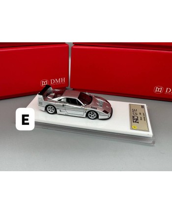 (預訂 Pre-order) DMH 1/64 F40GTE (Resin car model) DM64A026銀色､  橡膠啞黑十啞光碳纖維十橡膠翻毛啞鐵灰內飾，五幅銀色輪轂、光黑色卡鉗  亞克力底座  (限量199台)