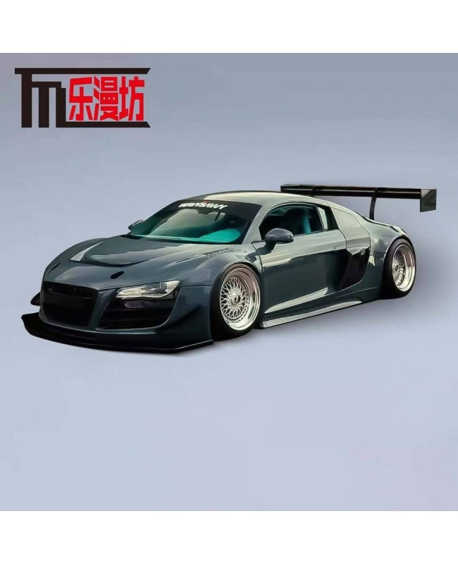 (預訂 Pre-order) LMF 1/64 Audi R8 LMS ULTRA grey-blue (Diecast car model) 限量499台