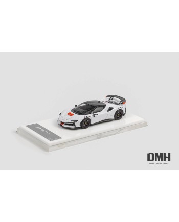 (預訂 Pre-order) DMH 1:64 Ferrari SF90 XX Stradale hardtop (Diecast car model) 限量999台 White-Grey