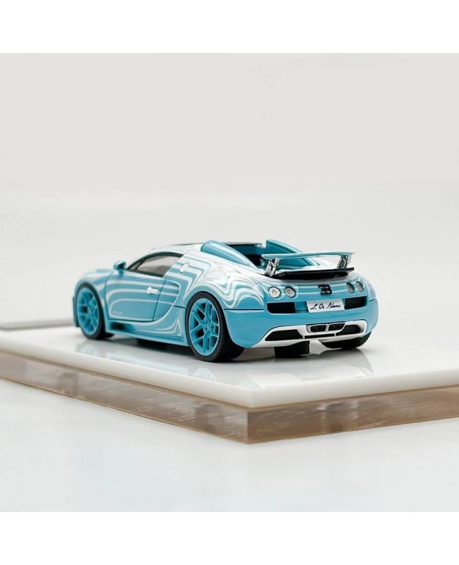 (預訂 Pre-order) LJM 1:64 Bugatti Ceramic Dragon Sky Blue (Resin car model) 限量299台