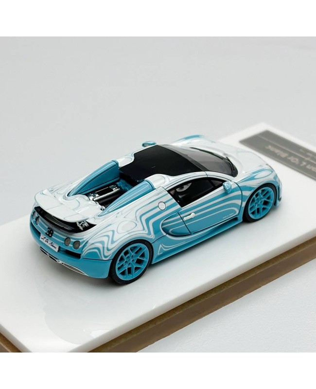 (預訂 Pre-order) LJM 1:64 Bugatti Ceramic Dragon Sky Blue (Resin car model) 限量299台