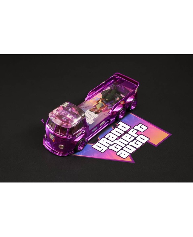 (預訂 Pre-order) Liberty 64 VW T1 TOW TRAILER (Diecast car model) 限量499台 Chrome purple