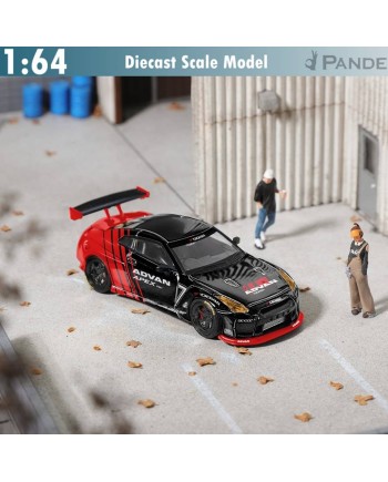 (預訂 Pre-order) Fuji 1:64 Pandem GT-R R35 Rocket Bunny (Diecast car model) 限量599台 Black Advan