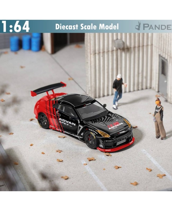 (預訂 Pre-order) Fuji 1:64 Pandem GT-R R35 Rocket Bunny (Diecast car model) 限量599台 Black Advan