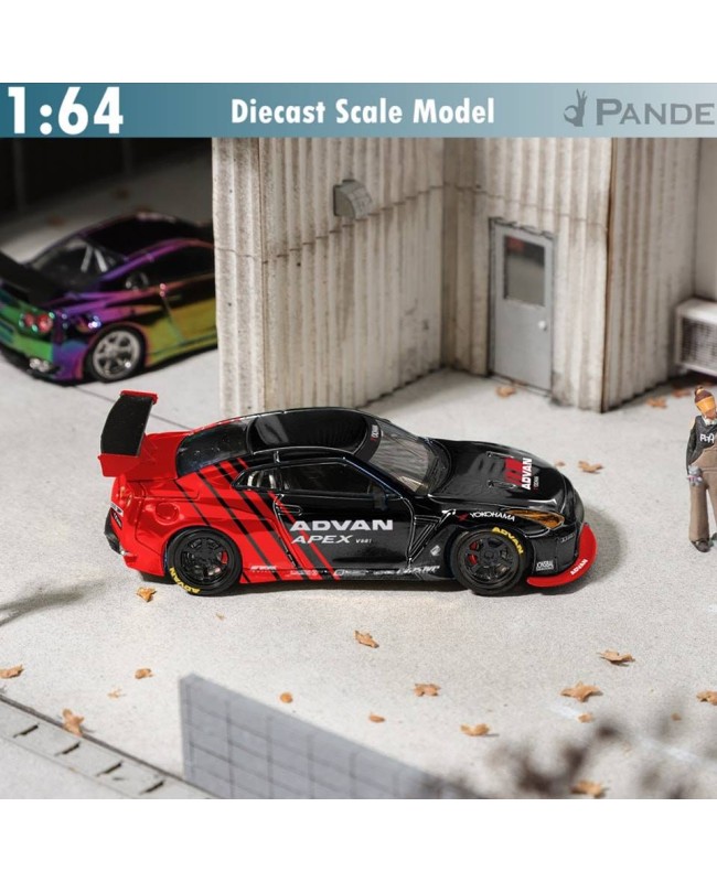 (預訂 Pre-order) Fuji 1:64 Pandem GT-R R35 Rocket Bunny (Diecast car model) 限量599台 Black Advan