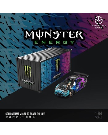 (預訂 Pre-order) TimeMicro 1:64 Supra A80Z (Diecast car model) Monster 限量999台 集裝箱套裝 TM644440-T