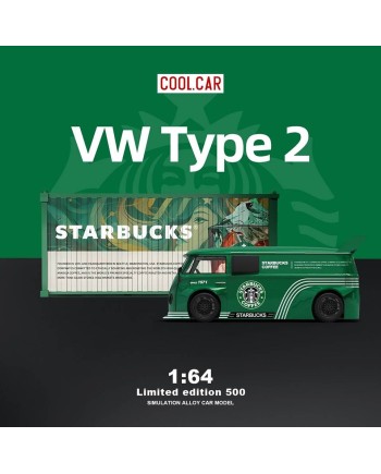 (預訂 Pre-order) Cool Car 1/64 VW T1 (Diecast car model) 限量500台 STARBUCKS car set CC642940-2