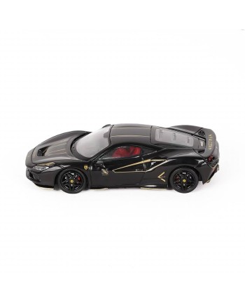 (預訂 Pre-order) XF Model 1/64 F8 Tuibuto (Diecast car model) Black with yellow strips 限量499台