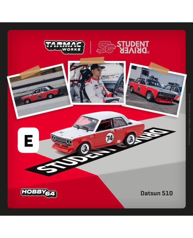 (預訂 Pre-order) Tarmac Work 1/64 T64-052-SD Datsun 510 Trans-Am B-Sedan 2.5 Challenge 2023 Daniel Wu (Diecast car model)