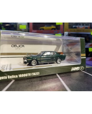 Inno64 TOYOTA CELICA 1600 GTV (TA22) Green With Luggage (Diecast Model)