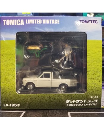 Tomytec LV-195c DATSUN TRUCK 1500 Deluxe White with figure (Diecast Model)