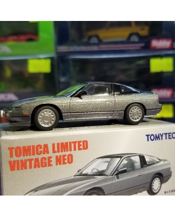 TOMYTEC Tomica Limited Vintage NEO Diecast Model Car - LV-N252a Nissan 180SX TYPE-II Special Selection Attaching Car Grey M 1989 model (Diecast Model)
