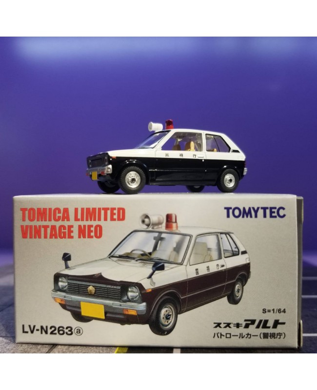 Tomytec LV-N263a Suzuki Alto Patrol Car Metropolitan Police Diecast Model