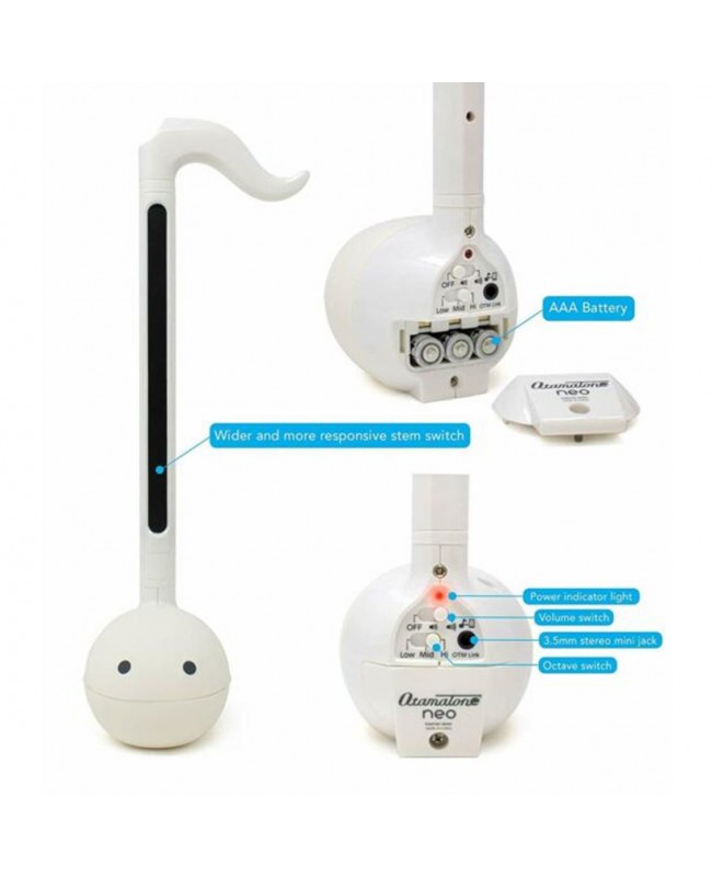 Otamatone NEO 明和電機電音蝌蚪電子二胡玩具樂器 白色