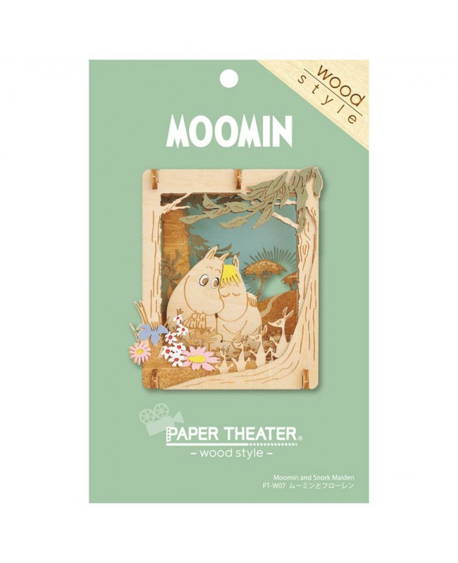 Ensky Paper Theater 紙劇場 Wood Style PT-W07 Moomin & Snork Maiden 姆明誕生日