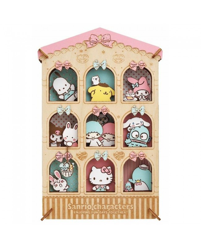 Ensky Paper Theater 紙劇場 Wood Style PT-WL14 Sweet House (Sanrio Characters)