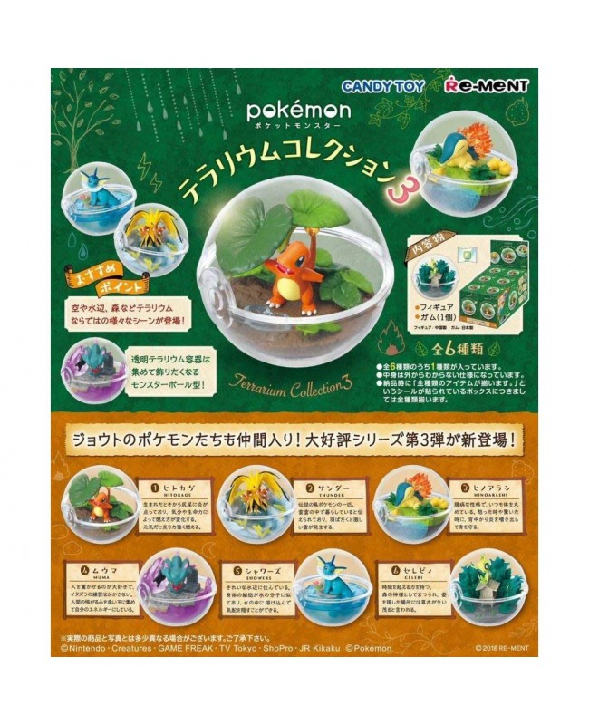 RE-MENT 食玩盒蛋套裝 - Pokemon Terrarium Collection Series 3