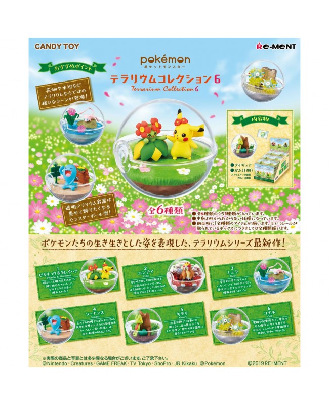 RE-MENT 食玩盒蛋套裝 - Pokemon Terrarium Series 6