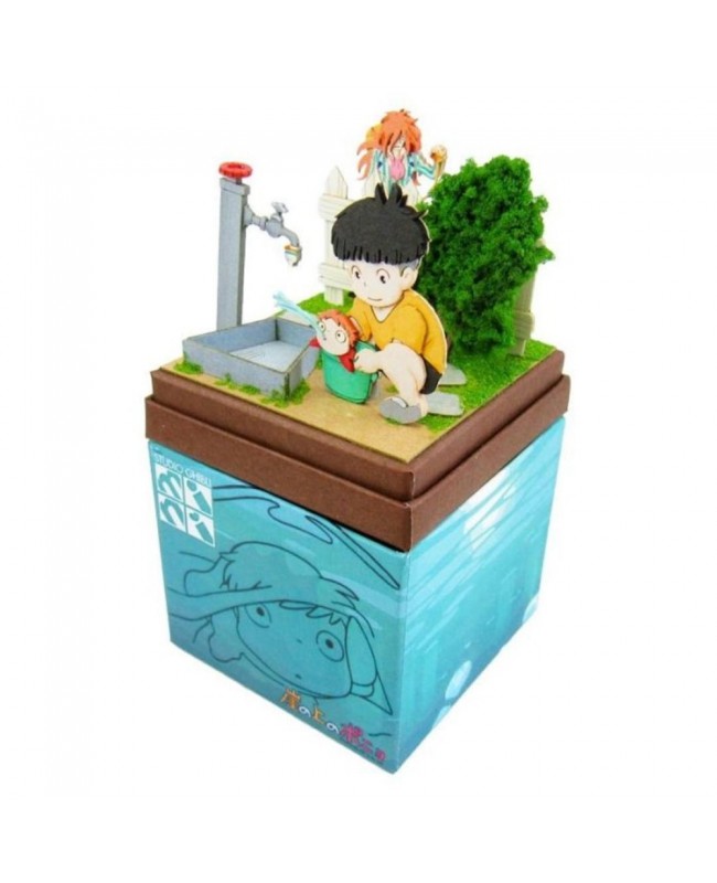 Studio Ghibli x Sankei Miniatuart Mini Paper-Kit MP07-38 Ponyo and Fujimoto Ponyo 吉卜力工作室 宮崎駿 崖上的波兒