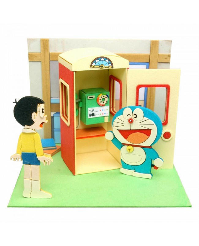 Studio Ghibli x Sankei Miniatuart Mini Paper-Kit MP08-07 Doraemon Mini What-If Phone Booth (Moshimo Box) 叮噹 哆啦A夢 如果電話亭