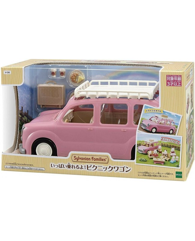 森林家族森林家庭粉紅汽車 V-06
