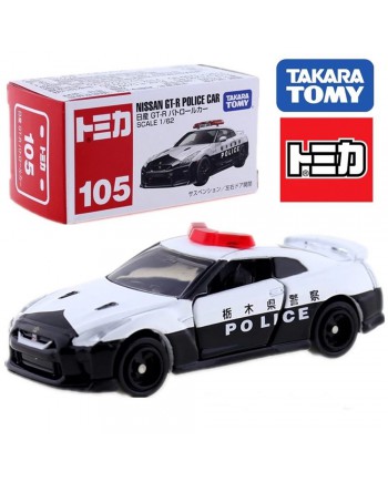 Tomica No.105 Nissan GT R Police Scale 1/62