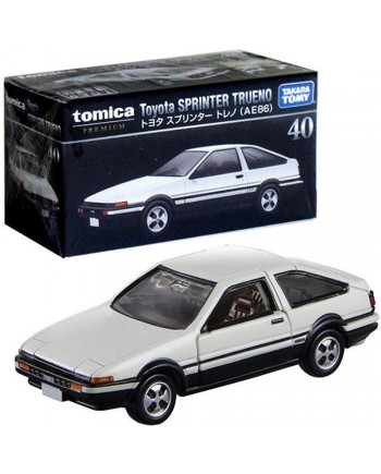 Tomica Premium No.40 Toyota Sprinter Trueno AE86 WHITE