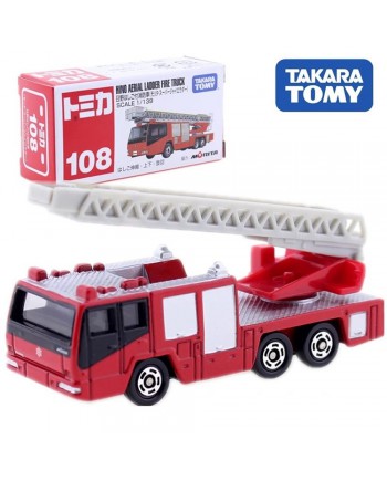 Tomica No.108 Hino Aerial Ladder Fire Truck Scale 1:139