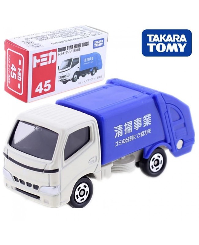 Tomica No.45 Toyota Dyna Refuse Truck Model Kit Scale 1:63