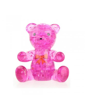 Beverly Crystal Puzzle 3D Puzzle 水晶立體拼圖 50118 Teddy Bear Pink 41片