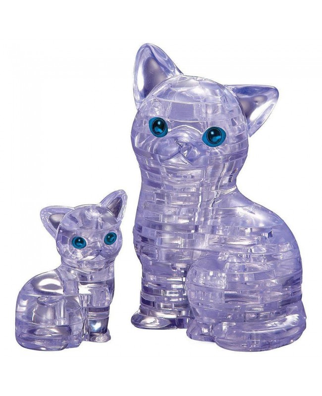 Beverly Crystal Puzzle 3D Puzzle 水晶立體拼圖 Cat and Kitten 49片