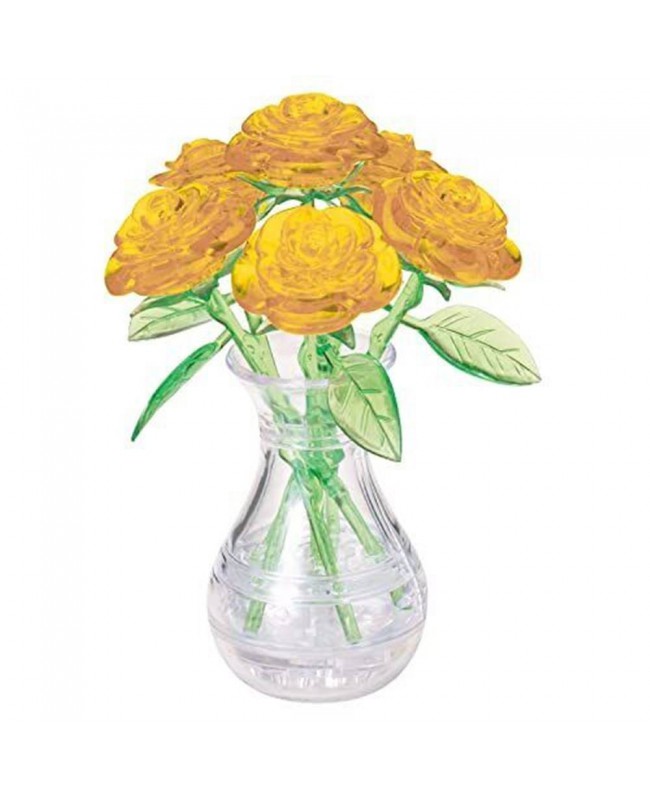 Beverly Crystal 3D Puzzle 水晶立體拼圖 Six Roses (Yellow) 47片