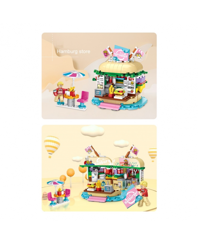 Loz Mini Block 微型小顆粒積木 - 迷你商店系列 - 漢堡店 (香港行貨)