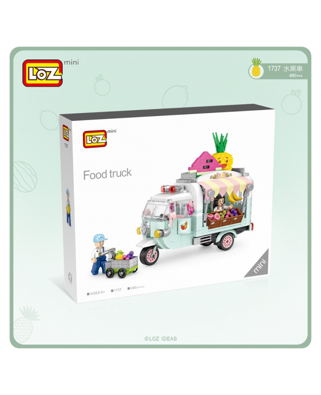 Loz Mini Block 微型小顆粒積木 - 迷你商店系列 - 水果車 (香港行貨)