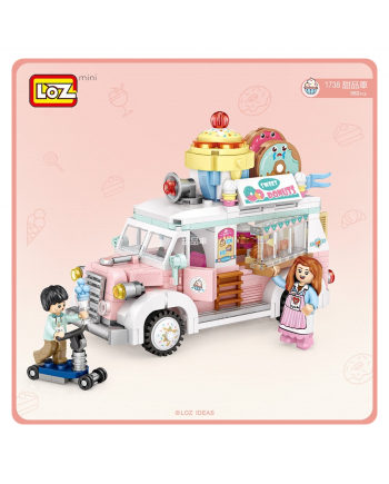 Loz Mini Block 微型小顆粒積木 - 迷你商店系列 - 甜品車 (香港行貨)