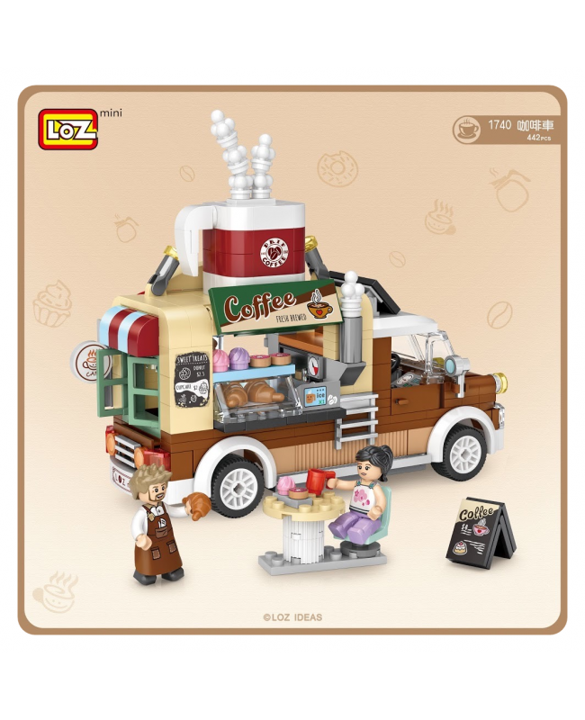 Loz Mini Block 微型小顆粒積木 - 迷你商店系列 - 咖啡車 (香港行貨)